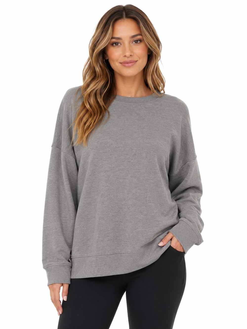 Cynthia Rowley Gray Cowl Neck Sweater